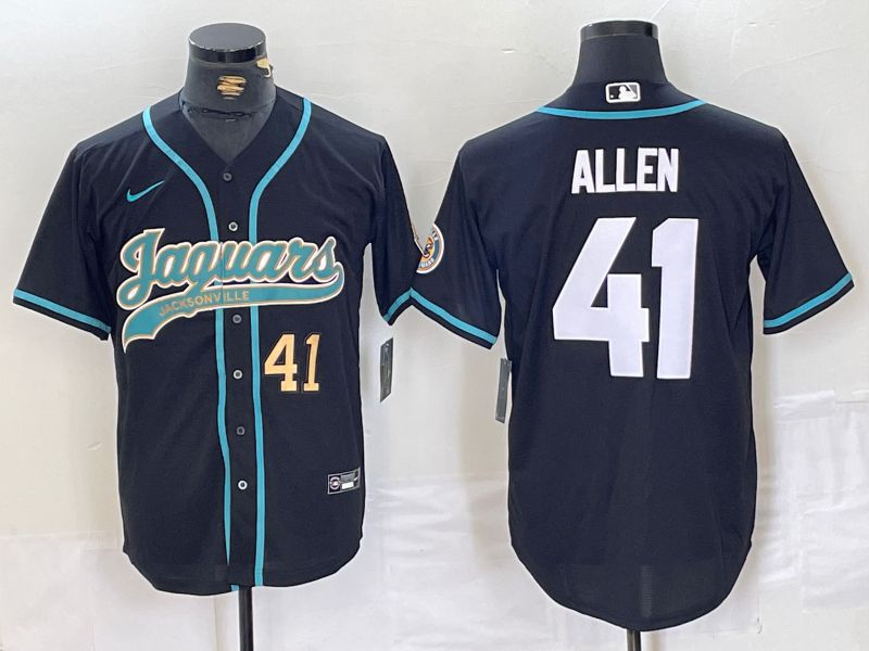 Men Jacksonville Jaguars #41 Allen Black Joint Name 2024 Nike Limited NFL Jersey style 2->jacksonville jaguars->NFL Jersey